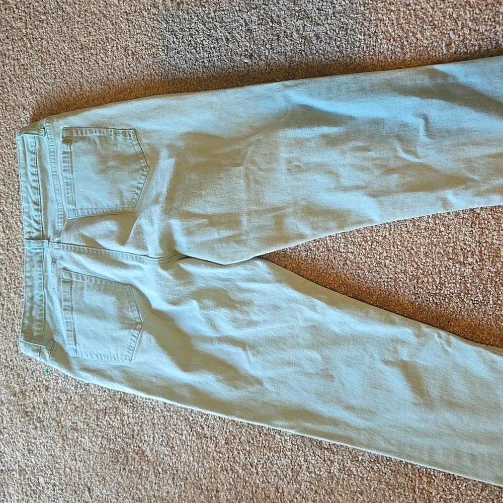 Jones New York Women's Teal Chelsea Cuffed Capris Size 12 - Picture 7 of 8